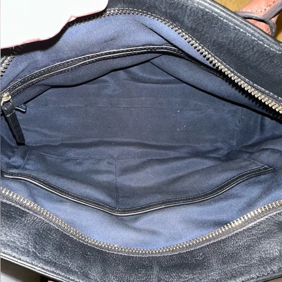 Cole Haan Leather 2-way Tote with Removable Strap EUC